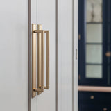Antique Brass Handle with Backboard Vintage Cover Up Furniture Handle Drawer Cupboard Bar Pull Handle for Home