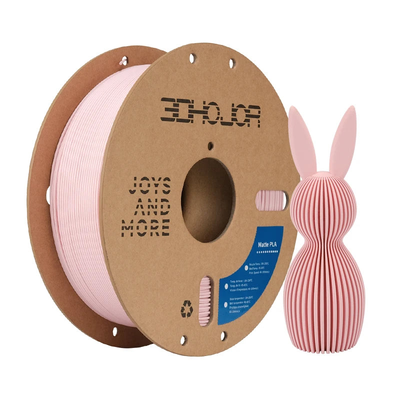3DHOJOR PLA 3D Printer Filaments 1KG 1.75MM Matte PLA 3D Printing Material Upgraded Matte PLA Filament Multi-Color Filamento PLA