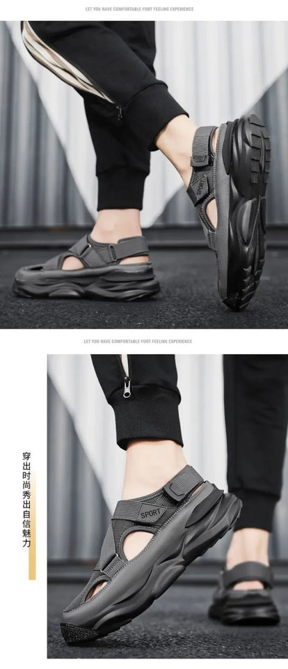 Summer Men's Sandals Fashion Casual Sandals Comfort Beach Sandals for Men Outdoor Non Slip Platform Sandal Breathable Sandalias