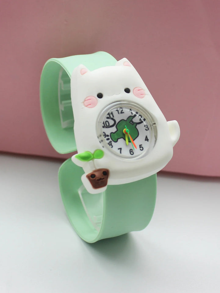 New Fashion Cartoon Animal Flash Light Girl Watches Kids Bracelet Silicone Strap Children Watch Clock Reloj Digital Wristwatches