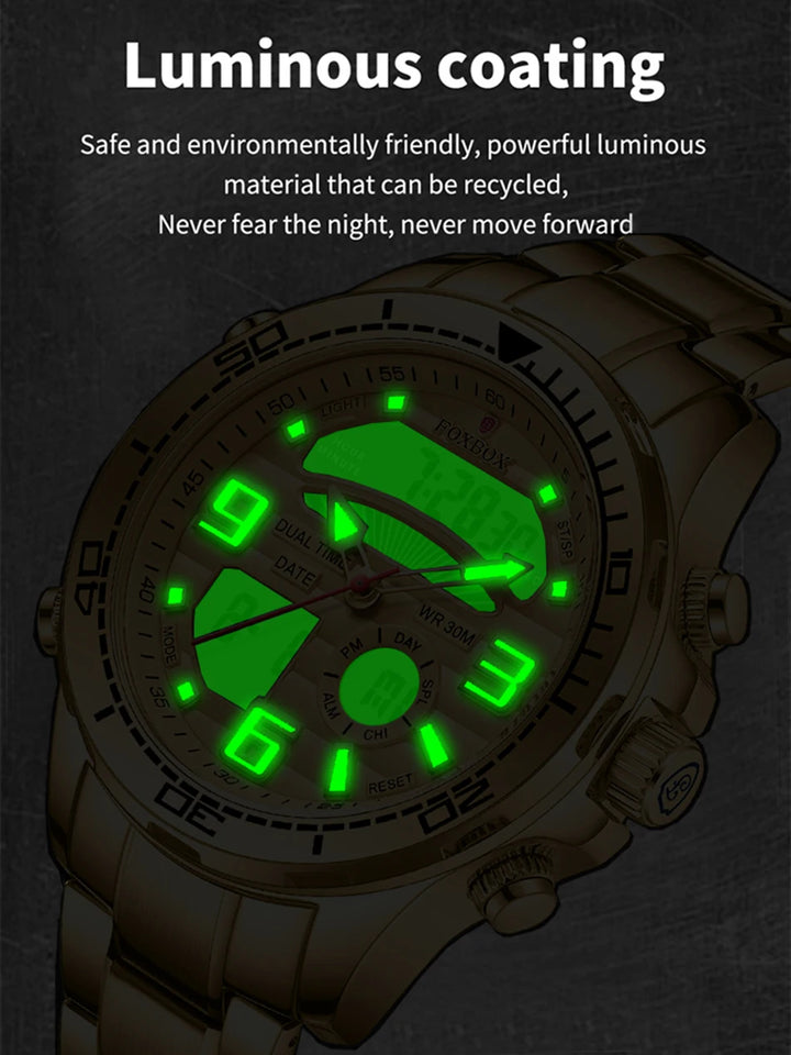 New LIGE Fashion Military Watches for Men Luxury Original Sports Chronograph Watch Waterproof Quartz WristWatch Clock Gift