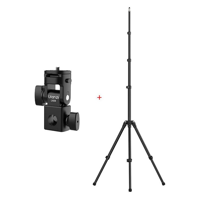 Ulanzi LA04 Univeral Light Stand Adapter with 1/4" Cold Shoe Mount for Phone Stand DSLR Camera LED Light 180° Tilt for Lighting