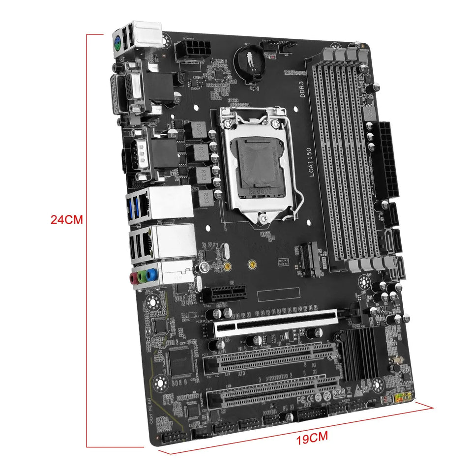 MACHINIST H97M PRO Motherboard Support  LGA 1150 Intel Core I3 I5 I7 E3 CPU DDR3 RAM SATA3.0 USB3.0 NVME NGFF M.2 M-ATX