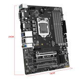 MACHINIST H97M PRO Motherboard Support  LGA 1150 Intel Core I3 I5 I7 E3 CPU DDR3 RAM SATA3.0 USB3.0 NVME NGFF M.2 M-ATX