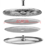 4pcs French-Press Filters Mesh Filter Spiral Plate Cross Plate Replacement 350/600/1000ml For Coffee Machine