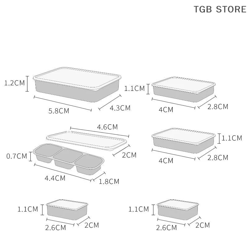 1/6 Dollhouse Mini Kitchen Storage Box Models Set Vegetable Preparation Fresh Keeping Lunch Box Tableware Decor
