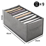 Closets Clothes Organizer Foldable Clothing Underwear Jeans Storage Box Drawer Organizer with Handles Wardrobe OrganizersDivider
