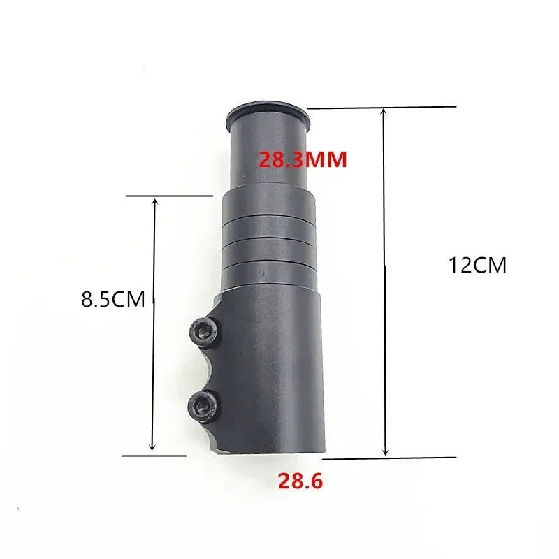 Bike Stem Fork Bicycle Handlebar Extension Riser Rise Up Bicycle Adapter Durable MTB Power Mountain Cycling Part 120mm