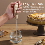 Handheld Milk Frother Foam Maker For Latte Mini Whisk Coffee Cappuccino Frappe Matcha Hot Chocolate Egg Beater Drink Mixer