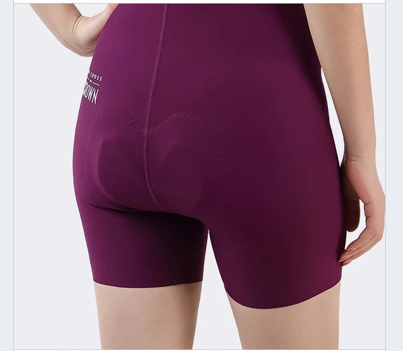 Lameda Bib Pants Shorts Women Cycling Seamless Breathable Cycling Bibs With Comfortable Pad Women's Cycling Shorts