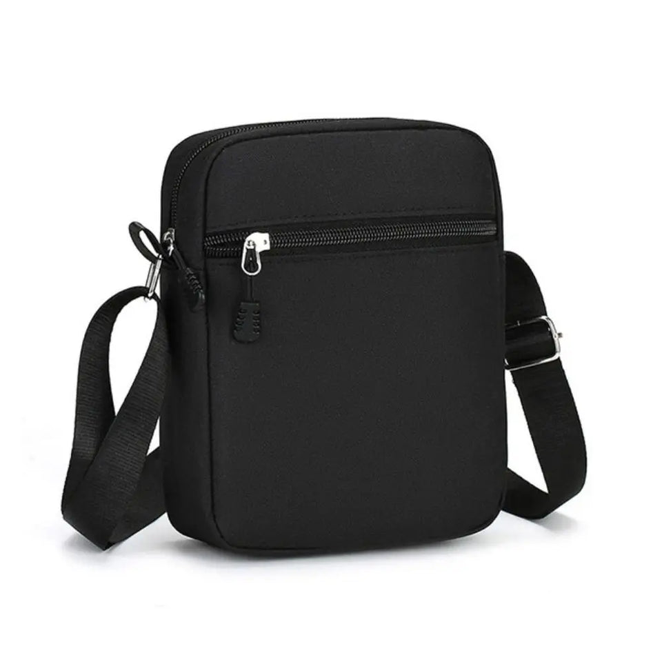 New Nylon Polyester Crossbody Bags Black Grey Blue Minimalists Tote Bag Long Shoulder Strap Travel Storage Bag For Men Women