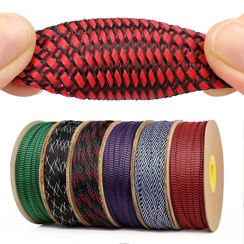 1~100m New Braided Cable Sleeve 4 8 12mm Flexible PP Cotton + PET Yarn Harness Sheath Dust Proof Wire Sleeving Protection Wrap