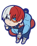 My Hero Academia Anime Bakugou Katsuki Midoriya Izuku Dabi Hawks MHA Rubber Keychain Ornament Toys Collection Gift