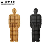 Furniture Modern Living Room Furniture Storage Wooden Black Corner Decoration Standing Bookshelf Human Modeling