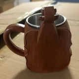 Stainless Steel Musical Instrument Coffee Mug Ornament Durable Guitar Style Water Cup Easy To Clean Comfortable Handle