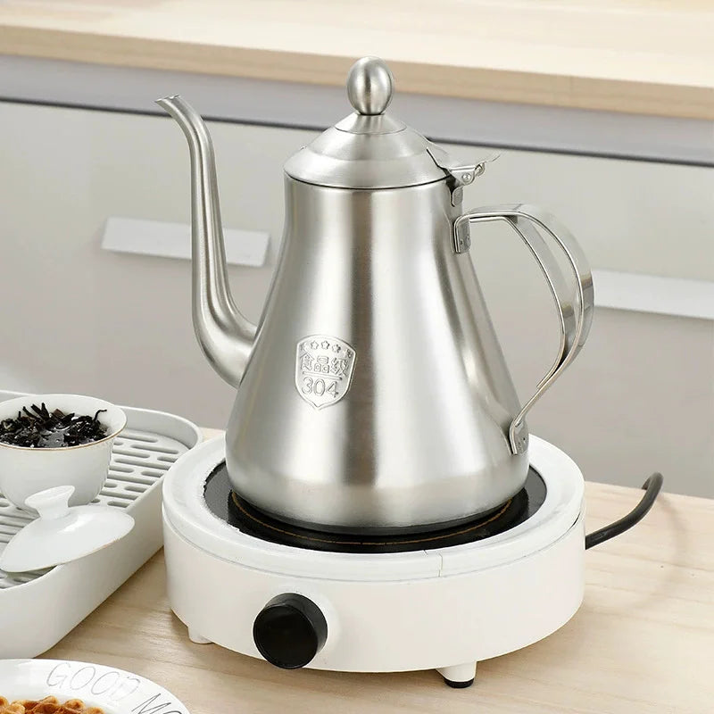 1.5L Tea Kettle 304 Stainless Steel Teapot,With Removable Infuser for Loose Flower Tea Coffee Kettle for Induction Cooker Safe