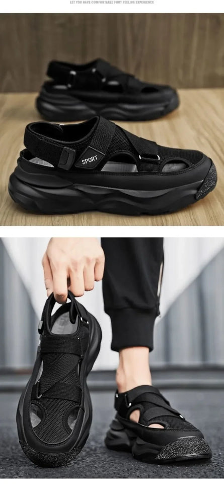 Summer Men's Sandals Fashion Casual Sandals Comfort Beach Sandals for Men Outdoor Non Slip Platform Sandal Breathable Sandalias