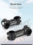 Homehin Adjustable Bicycle Handlebar Stem Ultralight 7/17 Degrees Bike Stems 31.8*45-120mm Positive Negative Vertical Handle