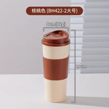 1PC 16OZ Reusable Free BPA Travel Plastic Coffee Cup with Non-Slip Sleeve To Go Travel Cups Hot or Cold Drinks