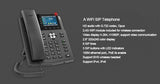 Fanvil Smart Business Office Network SIP Video Phone US Wireless WIFI Function 1080P Display Telephone Landline LCD Multimedia