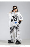 Boys Hip Hop Mesh T-shirt Cargo Pants Girls K-pop Street Dance Sweatshirt Costumes Child Clothes Sets Kids Teens Jazz Streetwear