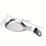 1pc Durable Stainless Steel Soup Spoon Rest Tray-Sleek, Simple Design for Home Commercial Use | Holds Spoons Small Kitchen Tools