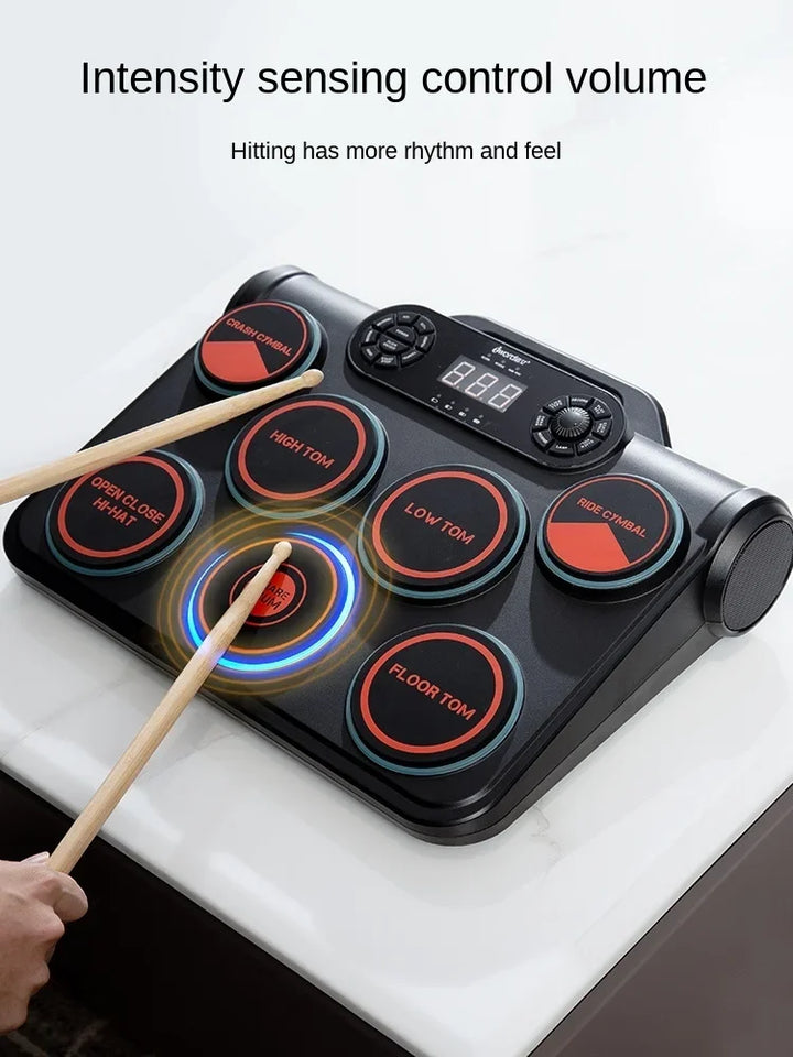 Electronic Drum  Kit Professional  Set Portable Beater Pad Adult And Children Beginner Home Electronic Drum Gift