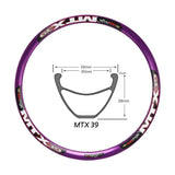 TANKE MTB Wheelset 26 inch Disc Brake MTB single-speed DJ AM Enduro DH Wheelset Hub MTX33/39 aluminum alloy Mountain wheel set
