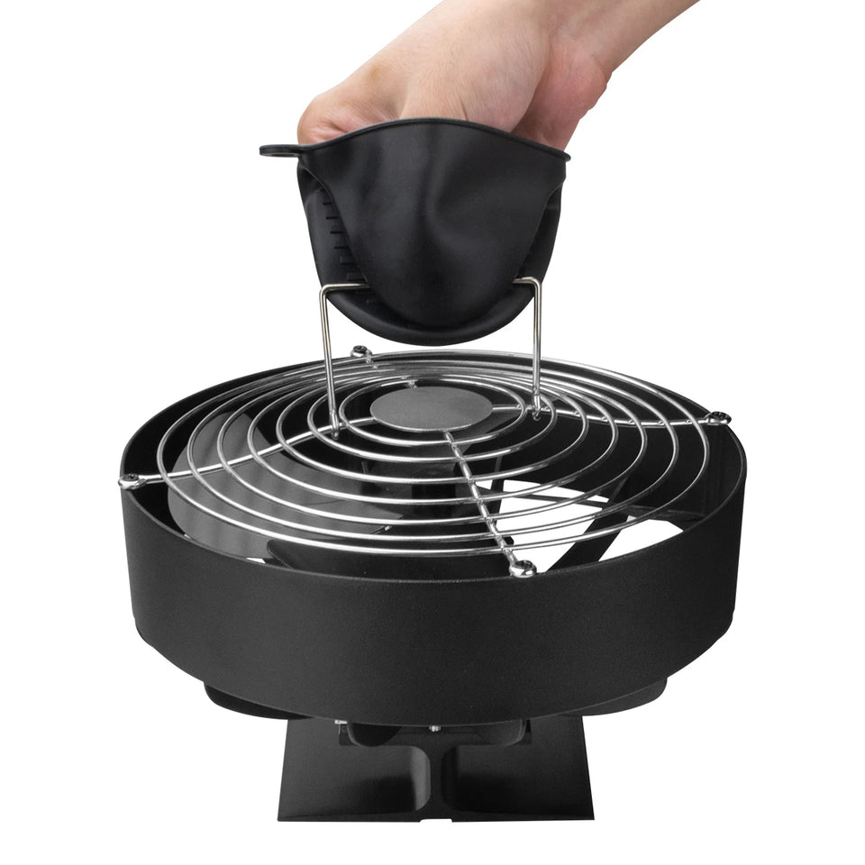 4 Blades Stove Fan Heat Powered Fireplace Fan Log Wood Burner Eco-fan Quiet Fireplace Fan Warm Heat Distribution Winter Home무동력팬