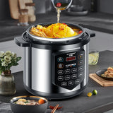‌13L Commercial Heavy Duty Pressure Cooker,Restaurant Grade Electric Steamer,Breakfast Buffet Auto Keep Warm Function