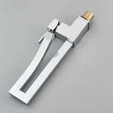 Bathroom Basin Faucet Brass Deck Mounted Mixer Taps Single Handle Single Hole Hot Cold Water Mixers Tap