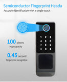 IP66 Waterproof Tuya Wifi Fingerprint Smart Door Lock Outdoor Gate TTLock Bluetooth Password Card Electronic Rim Lock For Home