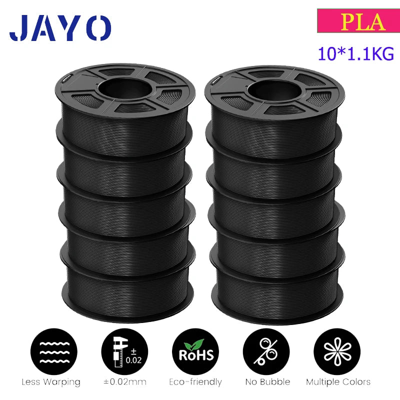 JAYO pla plus petg High speed matte PETG APLA 10Rolls  filament 175mm no bubbles smooth multiple colors optional for 3D printing