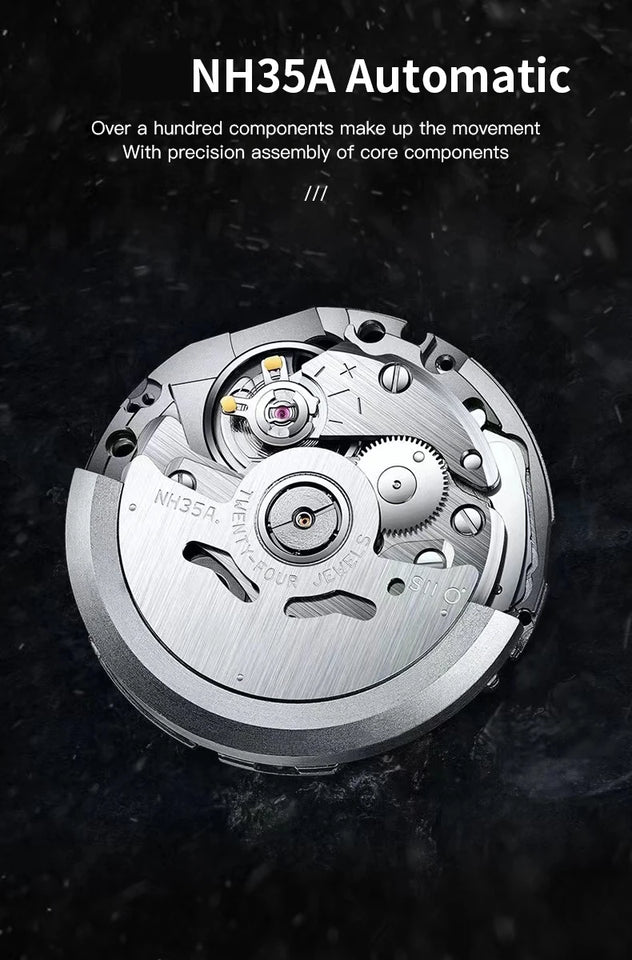 Specht&Sohne New Arrivals Blue Automatic Mechanical Watches For Men 38MM Stainless Steel Waterproof Classic Elegant Watch 50M
