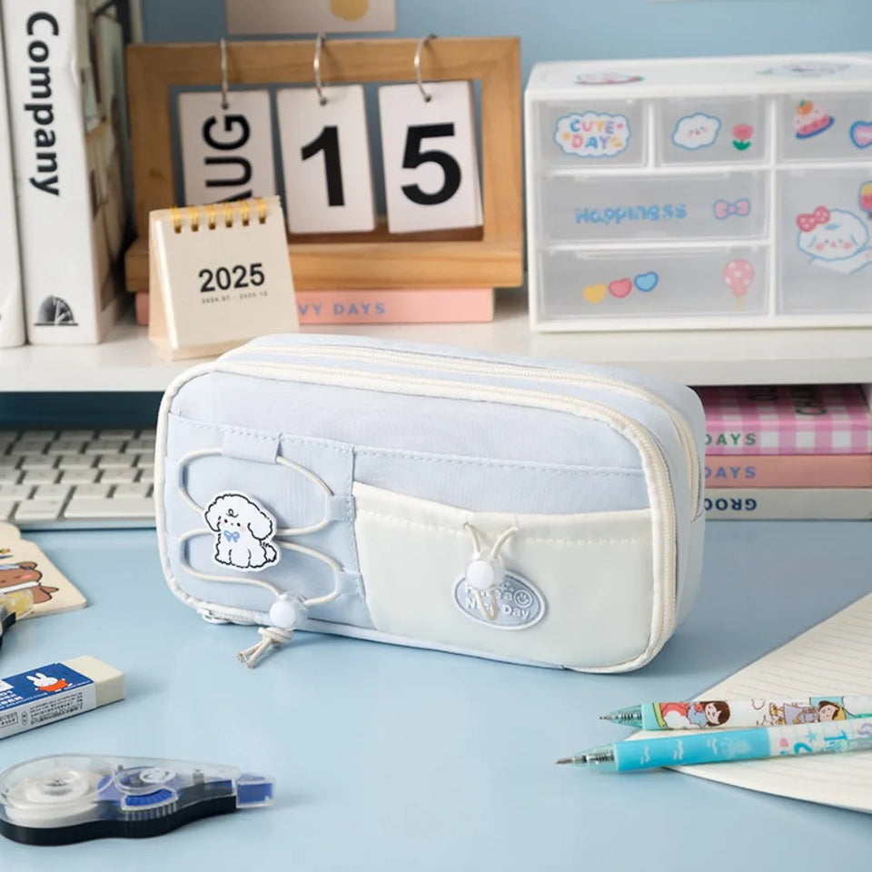 High Quality Nine Layer Pen Bag Large Capacity Multifunctional Pencil Case Dirt-proof Stationery Organizer Students