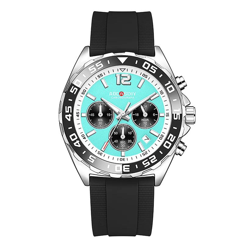 AOCASIDY Fashion Date Quartz Men Watches Top Brand Luxury Male Clock Chronograph Sport Mens Wrist Watch Relogio Masculino