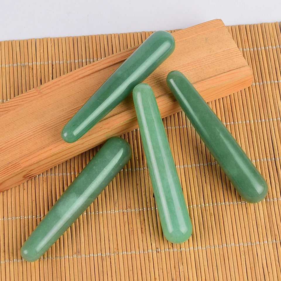 Natural Jade Rose Quartz Wand Facial Skin Care Tools Massage For Face Beauty Lifting Slimming Wholesale&DropShipping