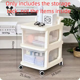 Acrylic Shopping Cart Shelf Stand Floor Standing Bathroom Gap Frame Home Living Room Snack Storage Rack Modern Minimalism