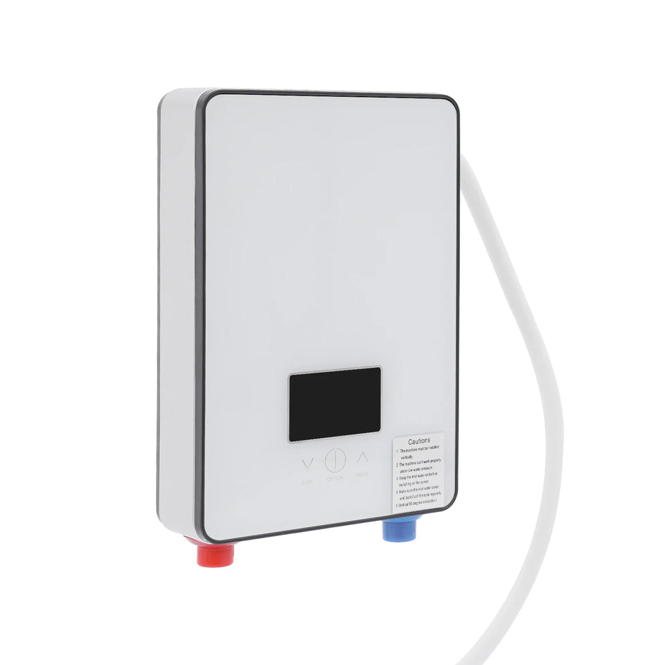 4500W 110V Water Heater, Touch Screen Electric Water Heater, Instantaneous Water Heater  On Demand Bath Shower