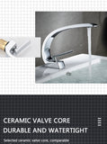 Basin Faucet Modern Bathroom Mixer Tap Black/chrome Wash basin Faucet Single Handle Hot and Cold Waterfall Faucet