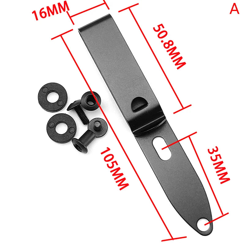 Stainless Steel Kydex Waist Clip Universal Knife Scabbard Waist Clip K Sheath Carrying Clip Kydex K Clip Belt Clip