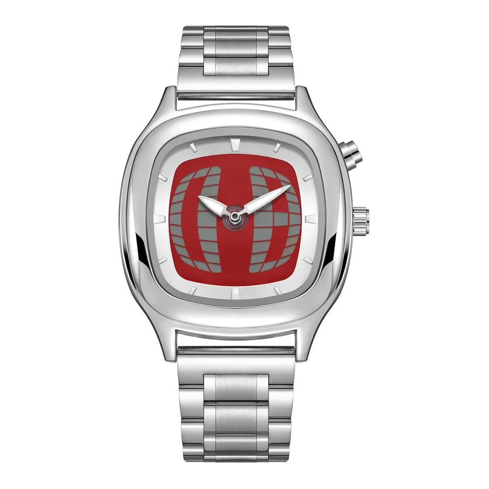 Business AAA Quartz Watch Color Square Y2K Pointer Number Dual Display Steel Personalize Hot Watches Men Dynamic Design Clcok