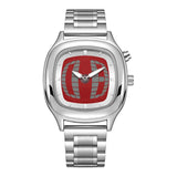 Business AAA Quartz Watch Color Square Y2K Pointer Number Dual Display Steel Personalize Hot Watches Men Dynamic Design Clcok