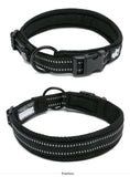 Winhyepet Dog Walking Collar Comfort Padded with Buckle Nylon Traveling Collar Tactical Dog Suplies 11 Colors Size XXS-XXXL