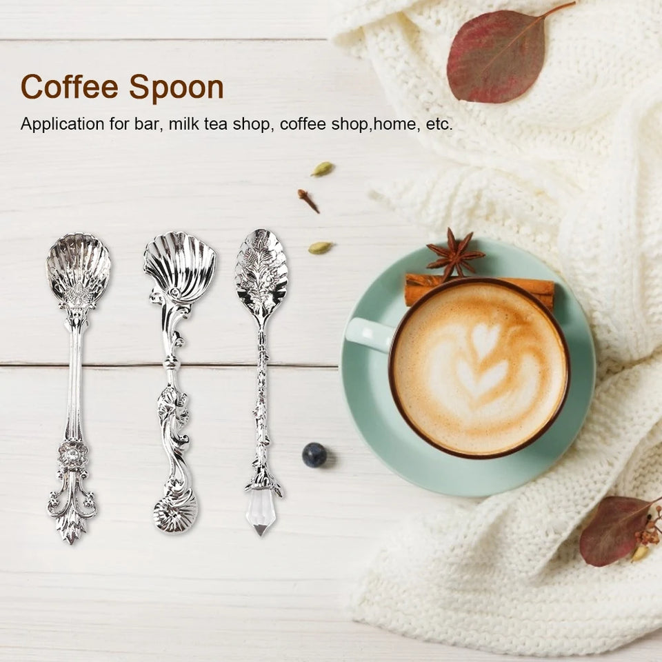 Coffee Spoon Dessert Spoon Teaspoon Vintage Spoon Vintage  Cutlery Coffee Spoon Dessert Spoon Teaspoon Kitchen Tableware