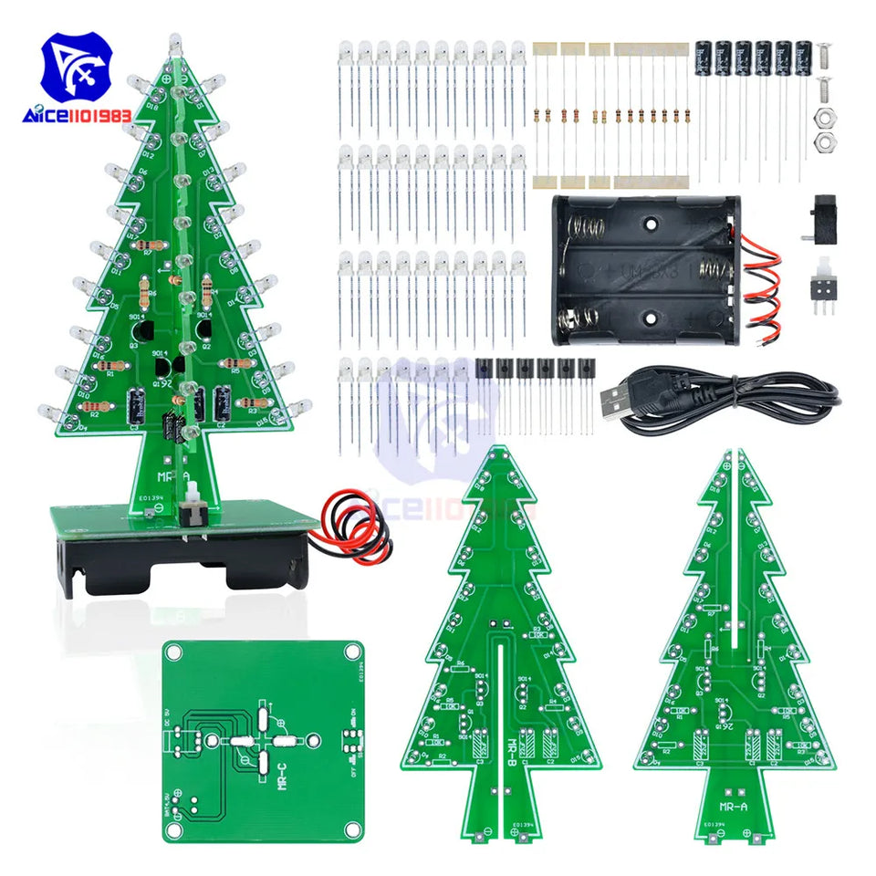 DIY Electronic Kit PCB Soldering Practice Electronic Circuits Kit