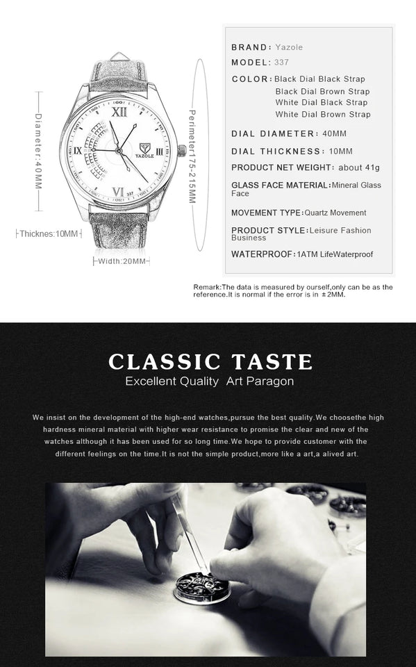 New Business Men's Wristwatch Clock Fashion Casual Leather Sport Man Watch Top Brand Luxury Quartz Watches for Men montre homme