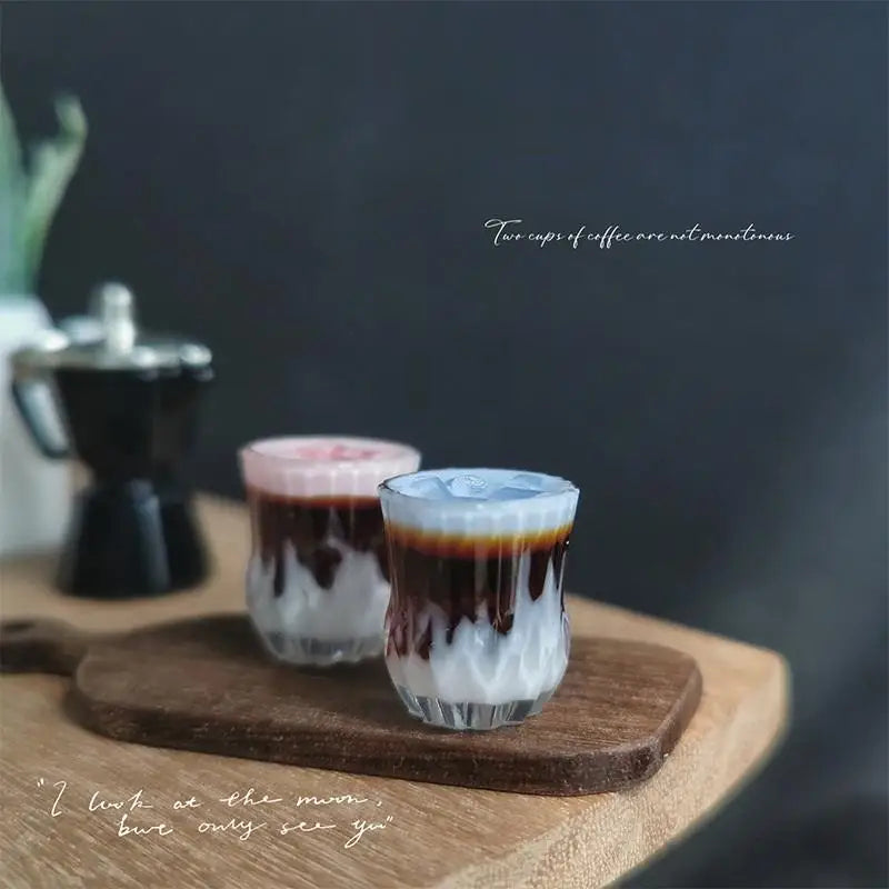 **1pc Miniature Latte Coffee Beverage Cafe Toy Drink Model Dollhouse Accessories Dollhouse Miniature Coffee Shop Toy Model
