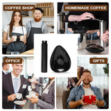 Coffee Bean Dosing Cup and Spoon Set, Ceramic Dosing Vessel Measuring Tray Kit for Coffee or Tea, Espresso Accessories