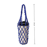 1 Hand Woven Mesh Bag,water Cup,portable Beverage and Coffee Bag,reusablehandheld Kettle Bag, Beverage Bag, Decorative Mesh Bag